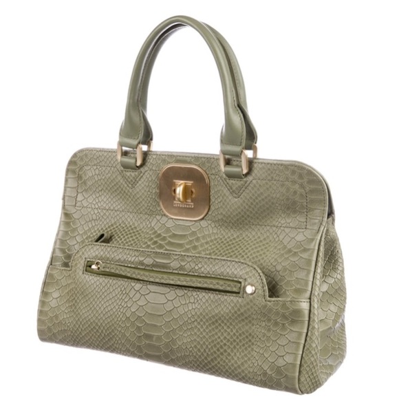 Longchamp Bags Longchamp Gatsby Snakeskin Exotic Leather Satchel